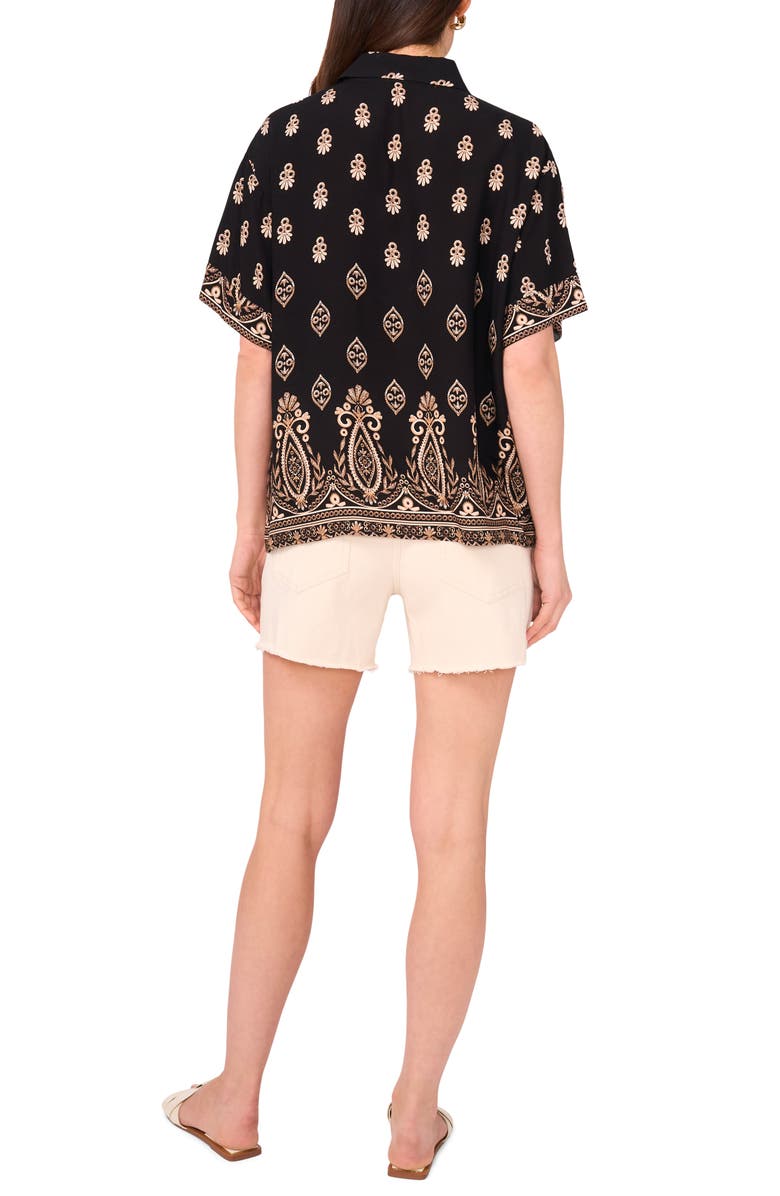 Vince Camuto Short Sleeve Button-Up Shirt, Alternate, color, 