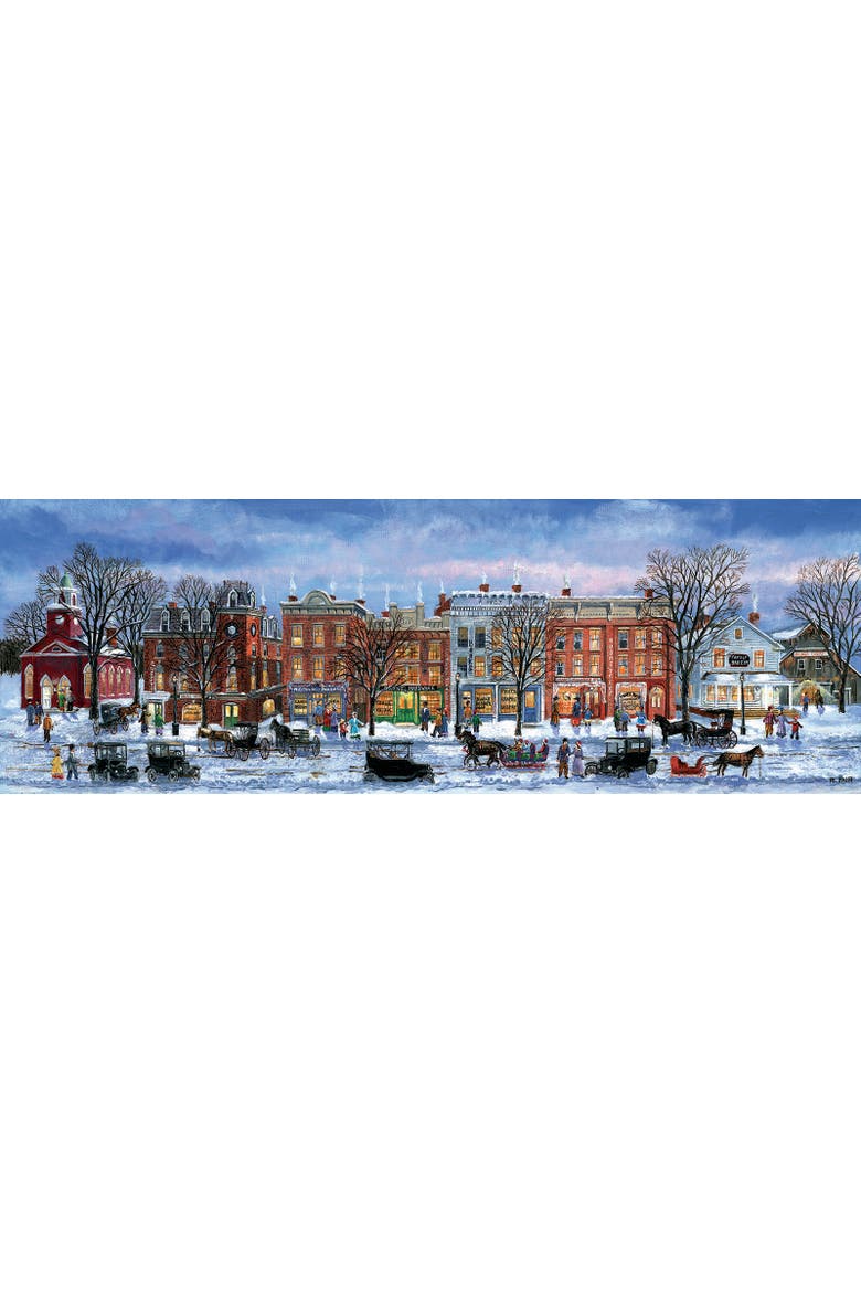 Winter Shopping 500 piece Jigsaw Puzzle for Adults, Alternate, color, Multicolor