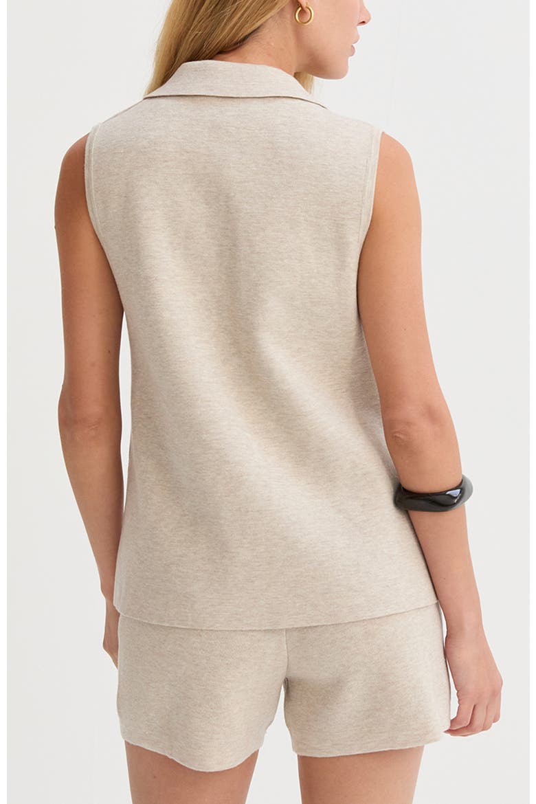 Jacquard Knit Vest and Shorts Two Piece Set, Alternate, color, Oatmeal