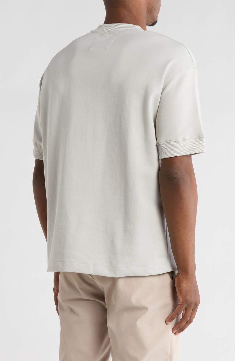 DENIM AND FLOWER Oversize Solid Heavyweight T-Shirt, Alternate, color, Ash Gray