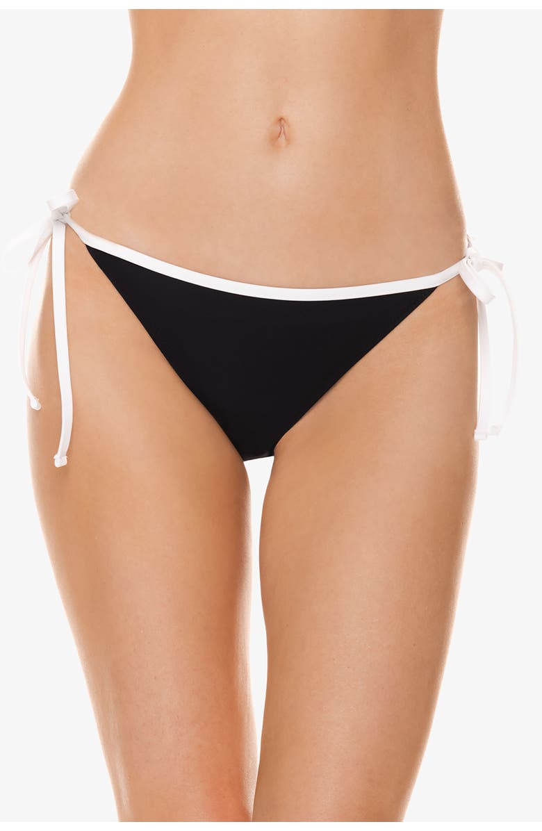 HELEN JON String Bottom With Binding, Main, color, Black White