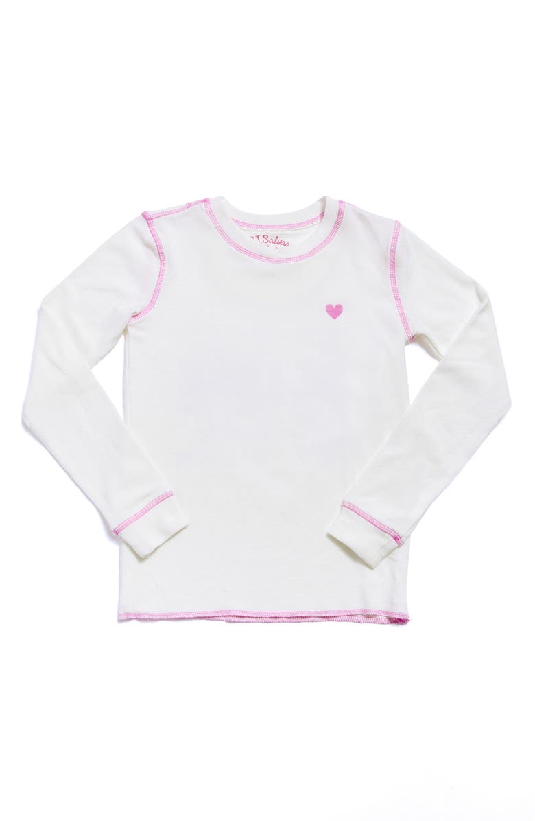 PJ Salvage Kids' Heart Two-Piece Pajamas, Alternate, color, 