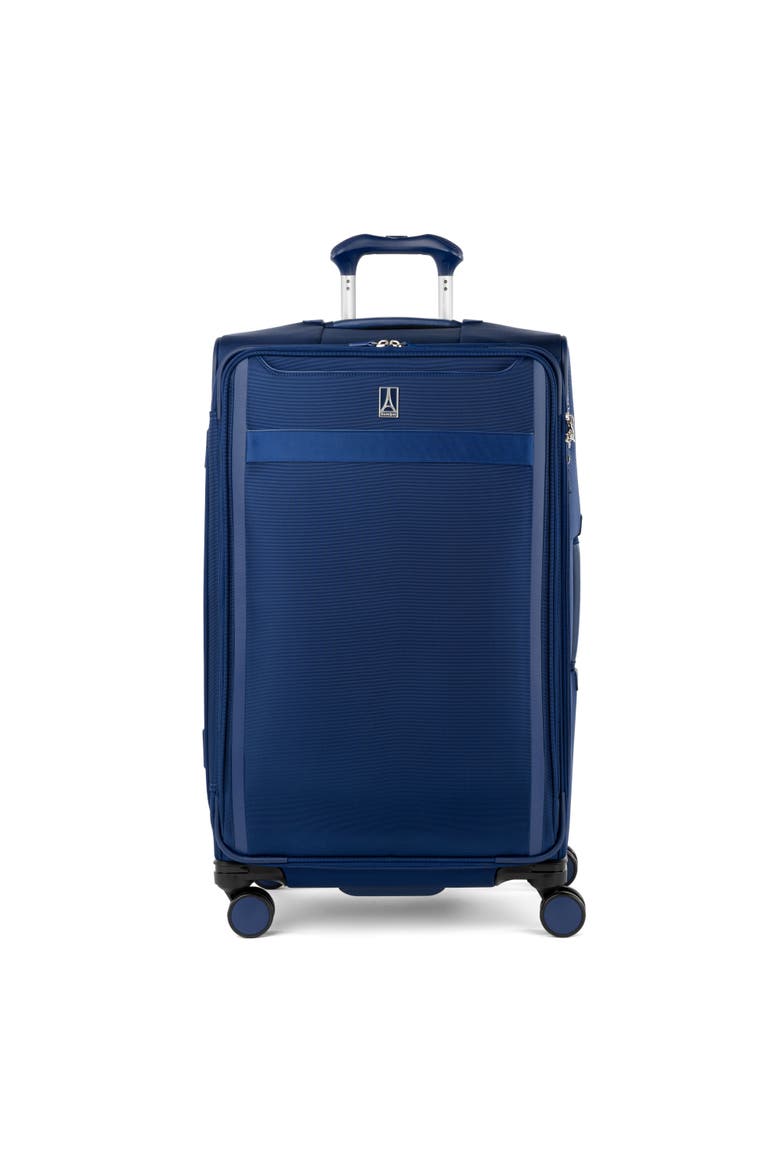 Versapack + Lightweight Softside Expandable 29" Large Checked Spinner Luggage, Main, color, Estate Blue