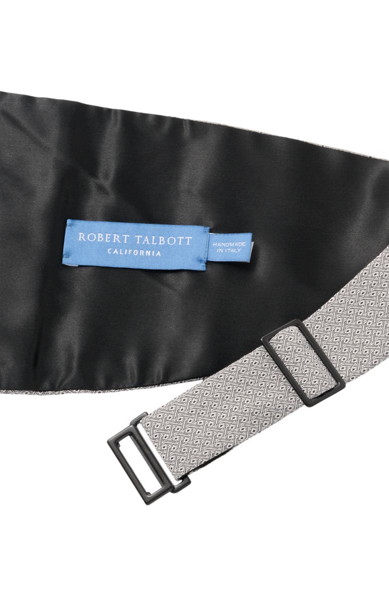 Robert Talbott Baldwin Ceremonial Weave Cummerbund, Alternate, color, Black