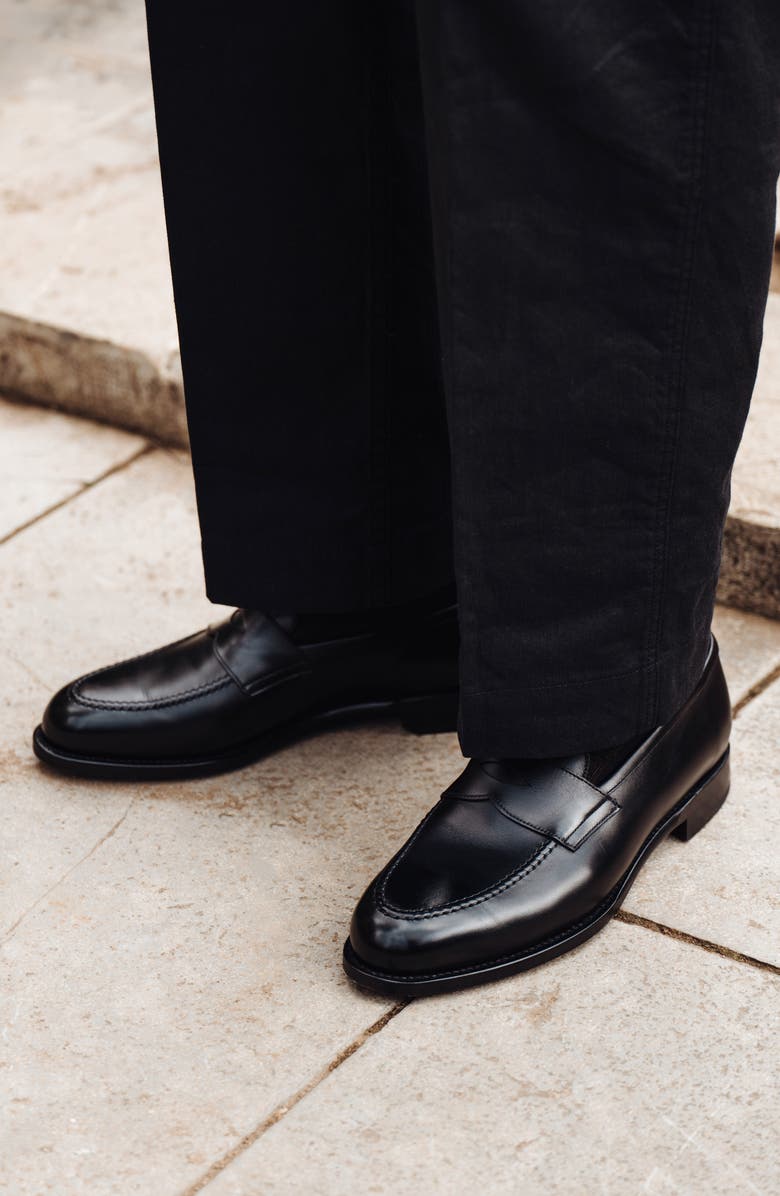 MORJAS The Penny Loafer, Alternate, color, Black Calf