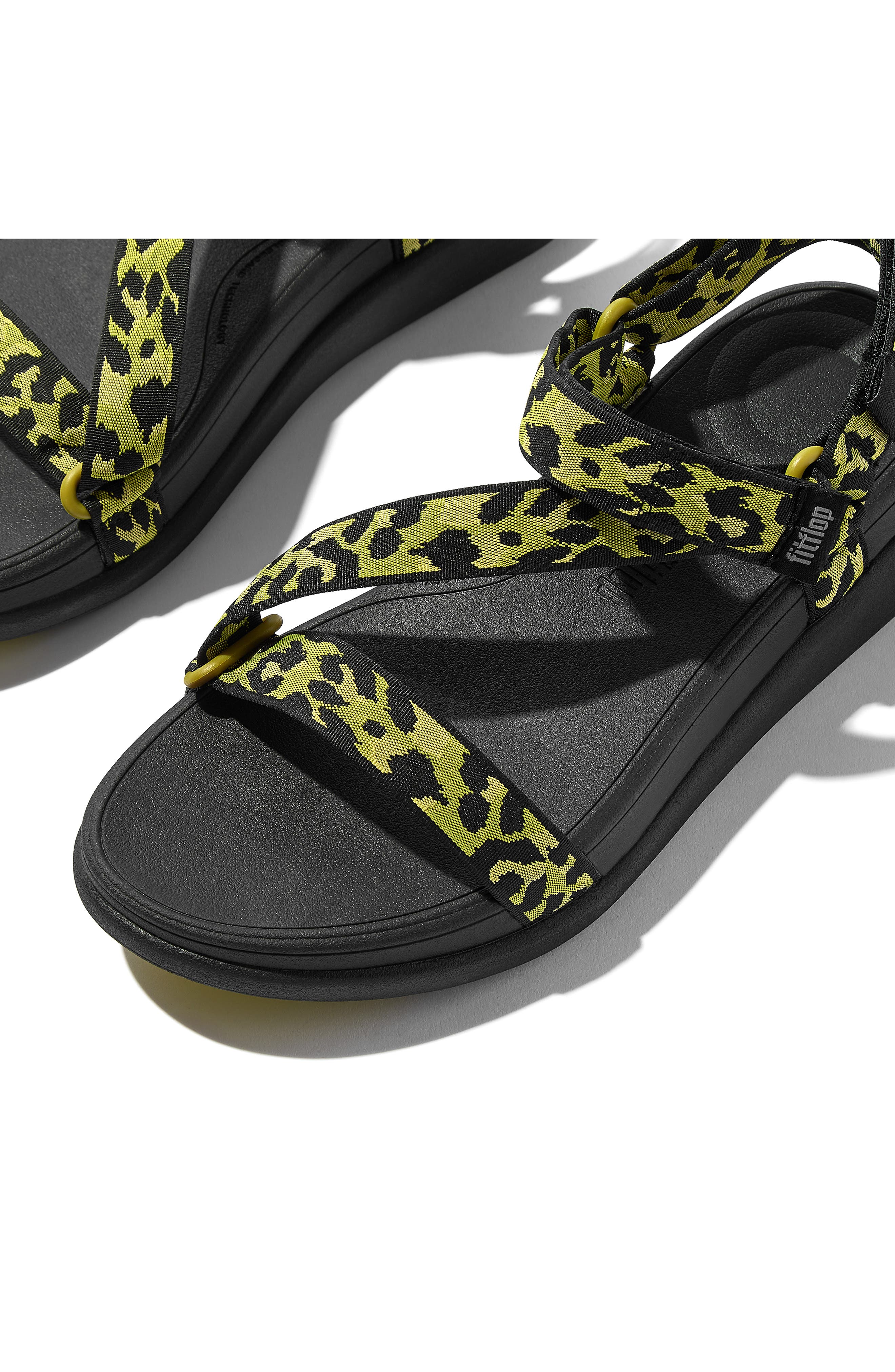 FitFlop F-Mode Go Sport Sandal, Alternate, color, Lemongrass Mix