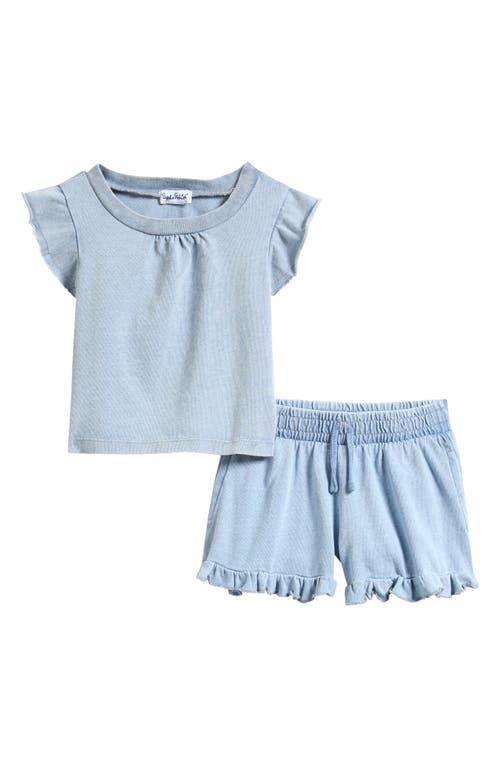 Splendid Ruffle Knit Top & Shorts Set