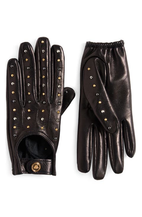 Studded Leather Gloves