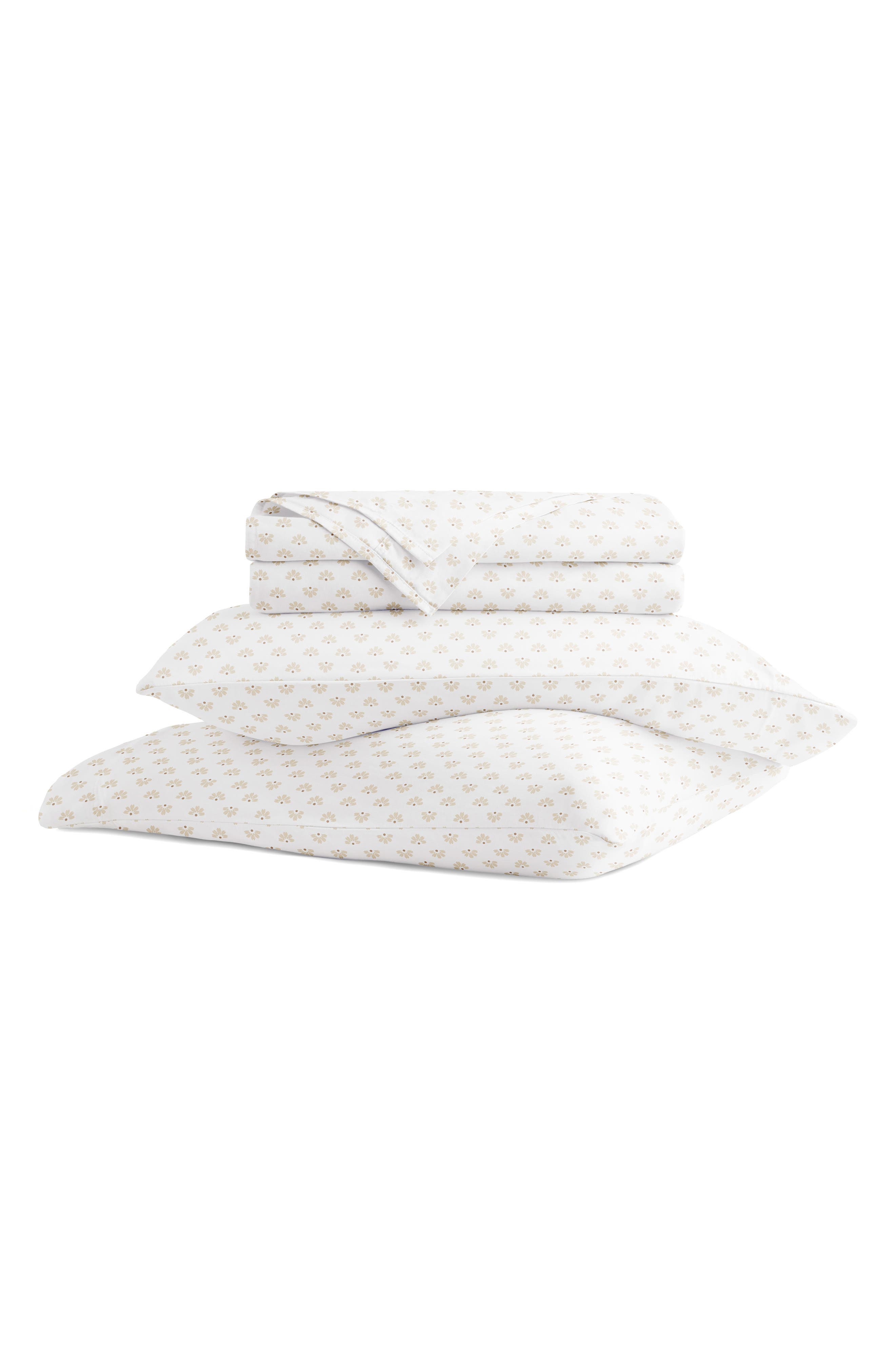 HOMESPUN 300 Thread Count Cotton Sateen Sheet Set