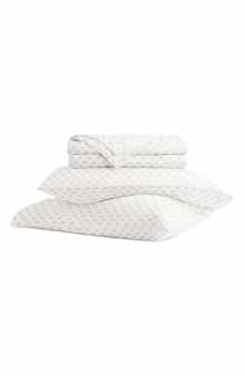 HOMESPUN 300 Thread Count Cotton Sateen Sheet Set