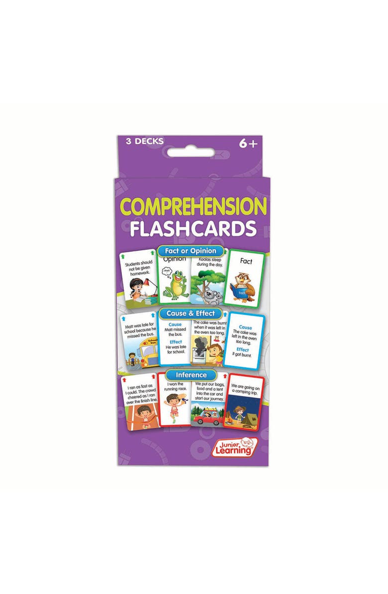Junior Learning Comprehension Flashcards Medium, Alternate, color, Multicolored