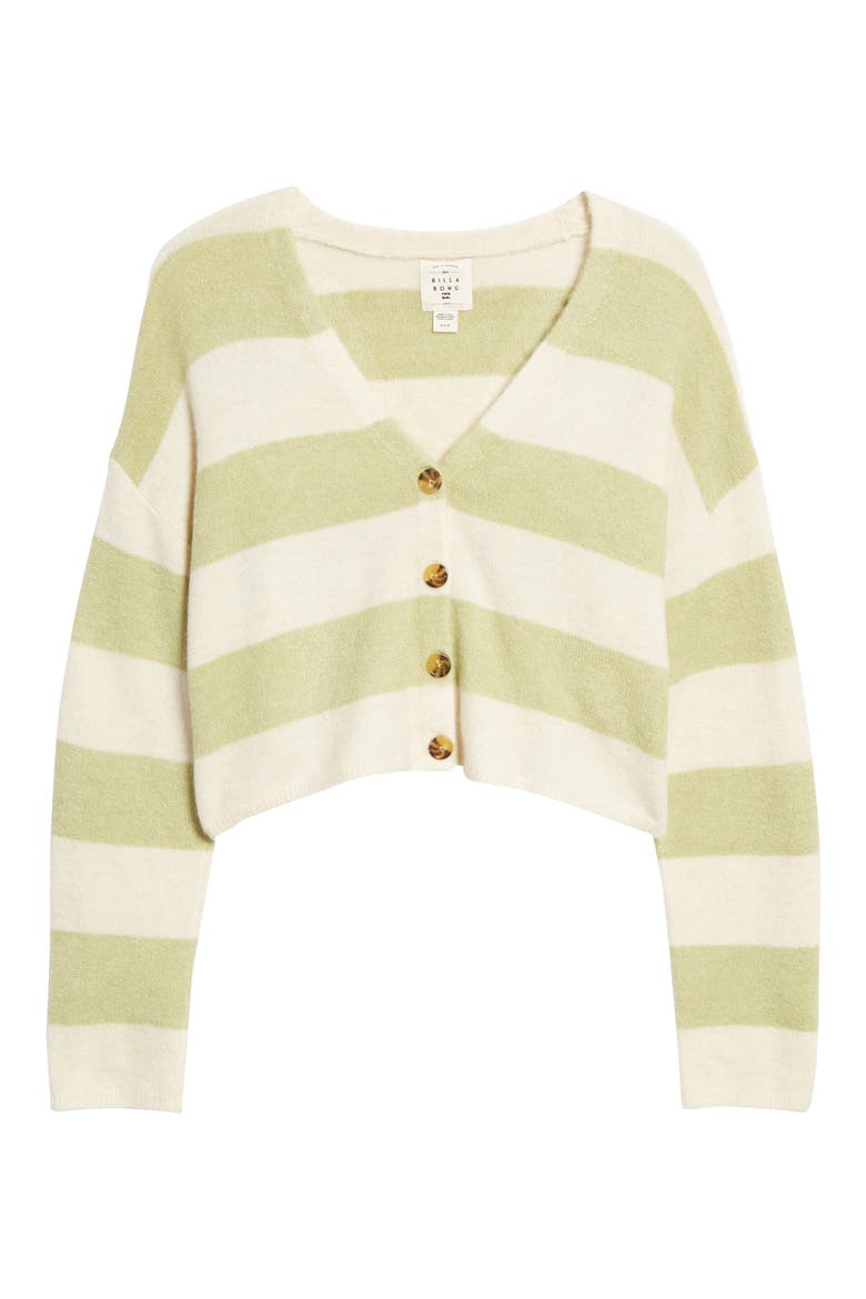Summer Luvin' Stripe Cardigan, Alternate, color, AGAVE