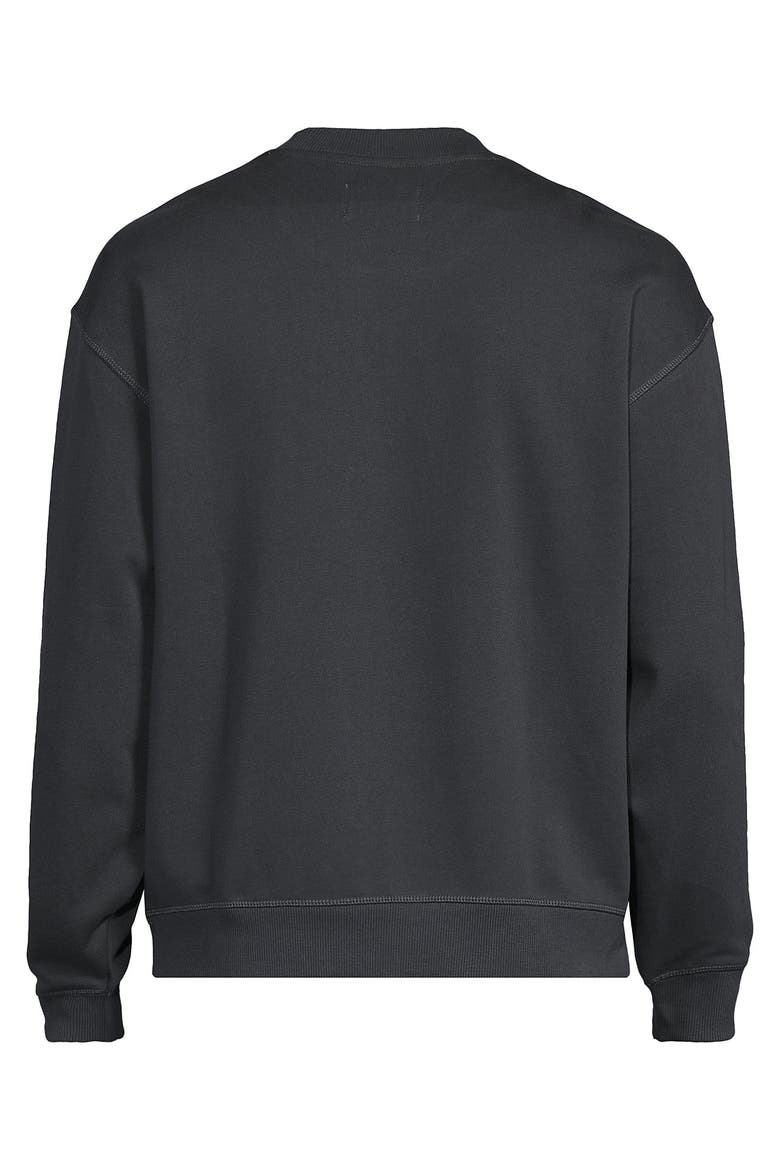 Long Sleeve French Terry Vintage Wash Crewneck Sweatshirt, Alternate, color, Inkwell Gray