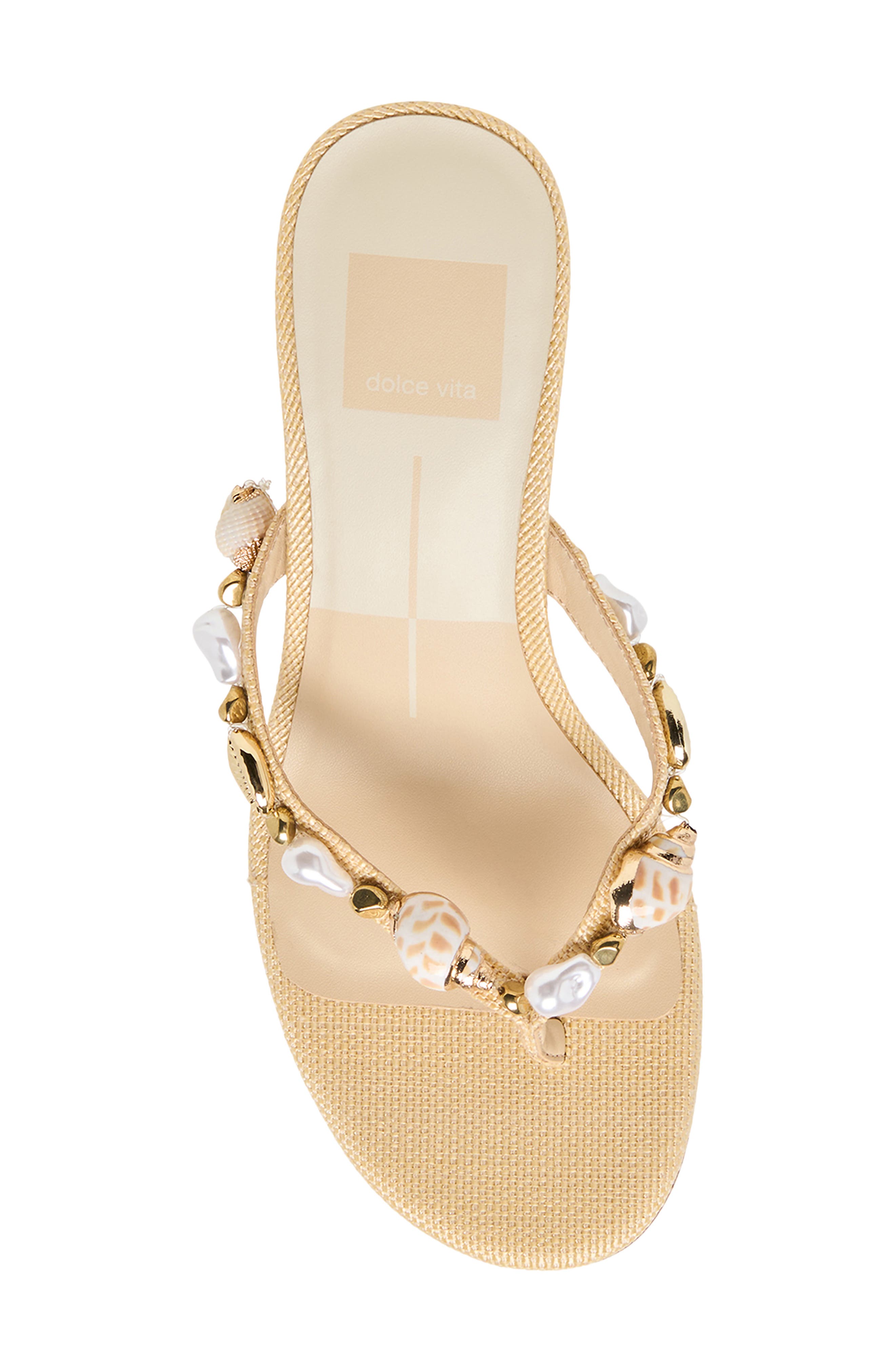 Dolce Vita Daksie Flip Flop, Alternate, color, Light Natural Raffia