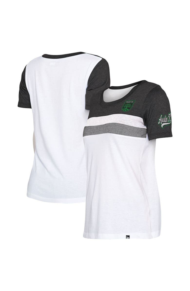 5TH AND OCEAN BY NEW ERA Women's 5th & Ocean by New Era White Austin FC Team T-Shirt, Main, color, 