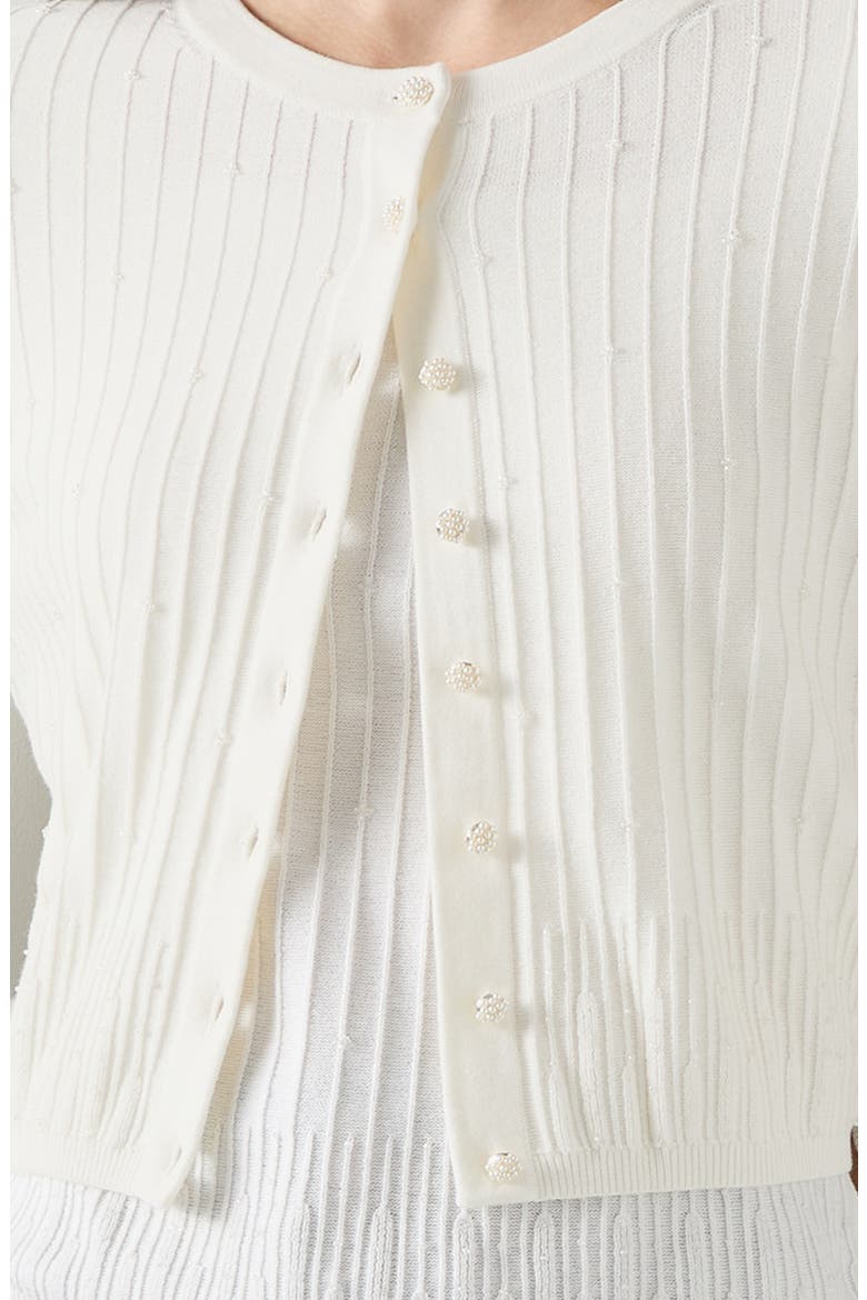 Maria Rib Cardigan, Alternate, color, IVORY