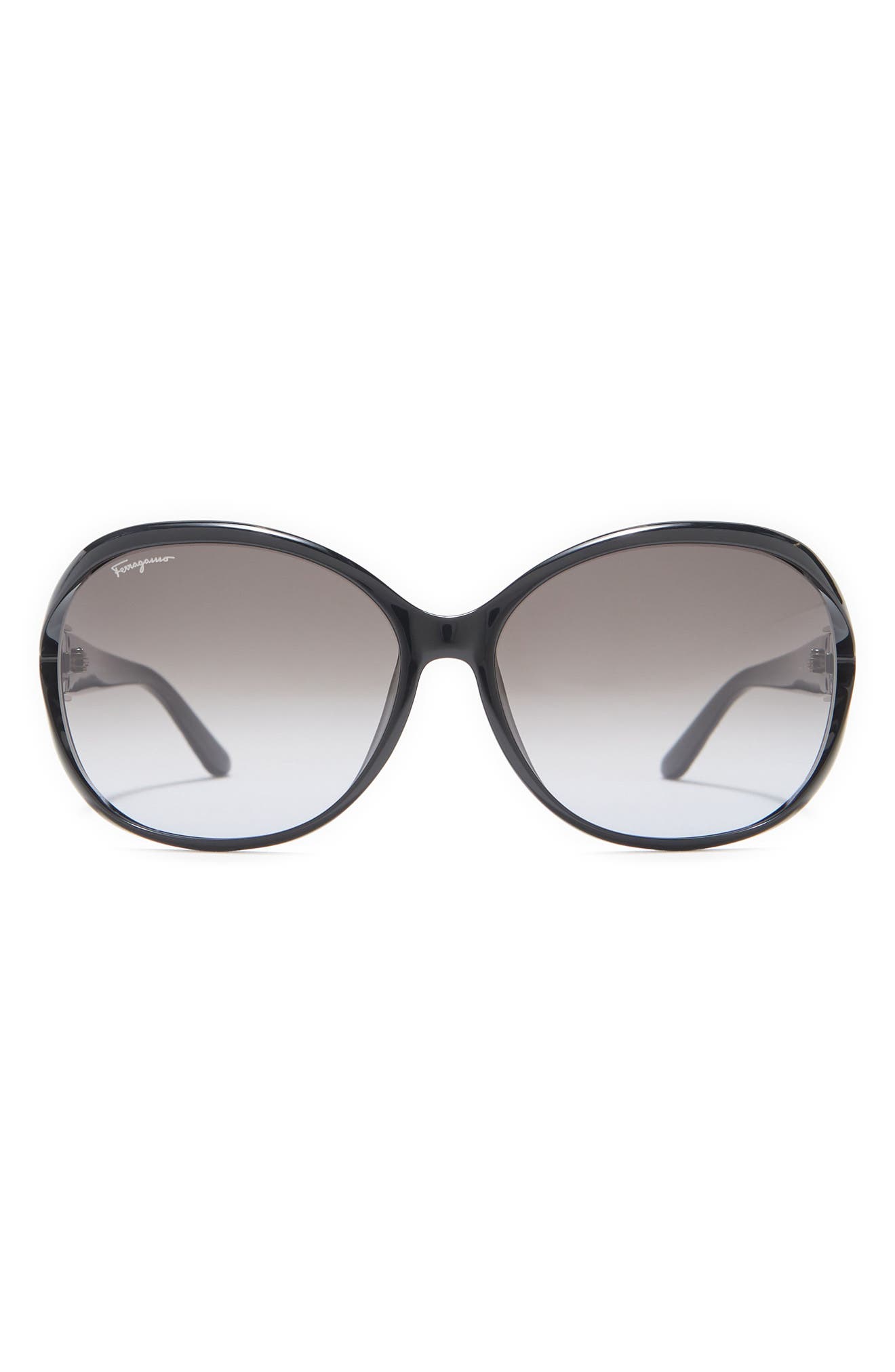 FERRAGAMO Salvatore Ferragamo 61mm Round Sunglasses