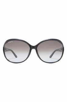 FERRAGAMO Salvatore Ferragamo 61mm Round Sunglasses