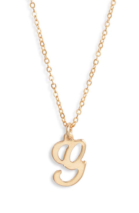 Gianna Initial Pendant Necklace