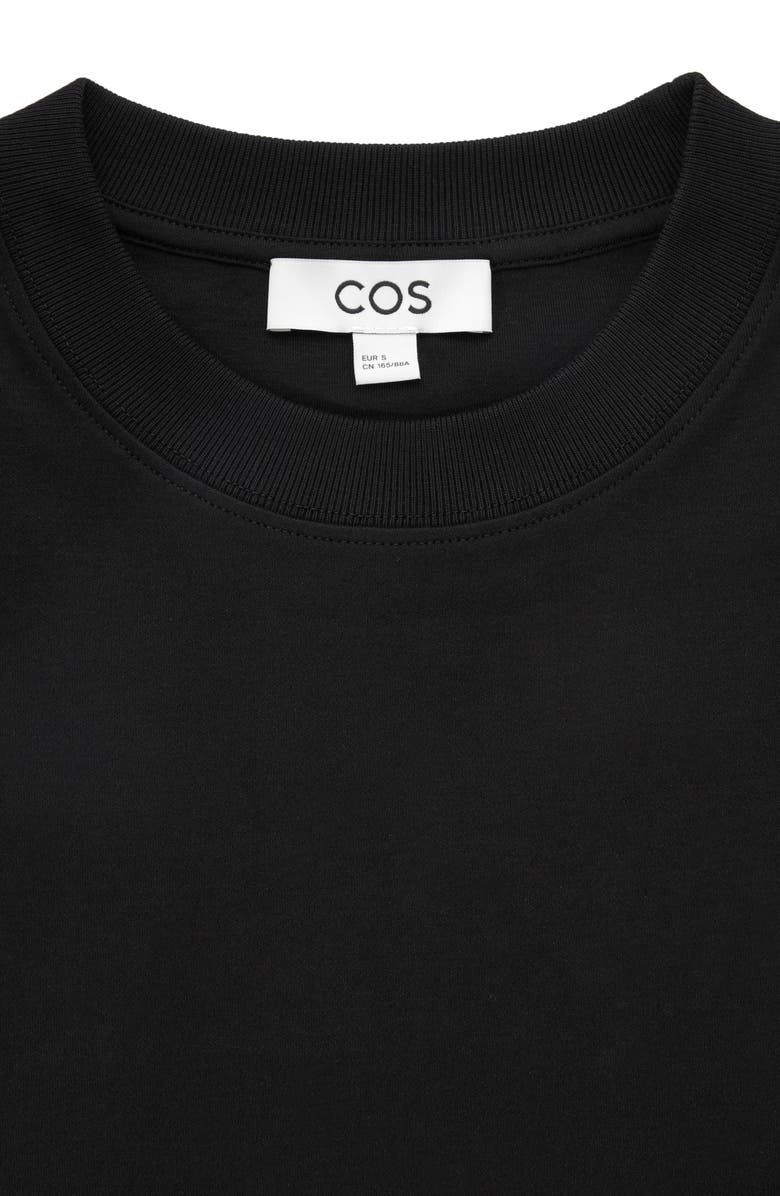 COS Heavyweight Long Sleeve Cotton T-Shirt, Alternate, color,