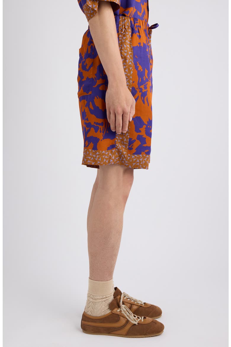 Piperi Drawstring Shorts, Alternate, color, ORANGE