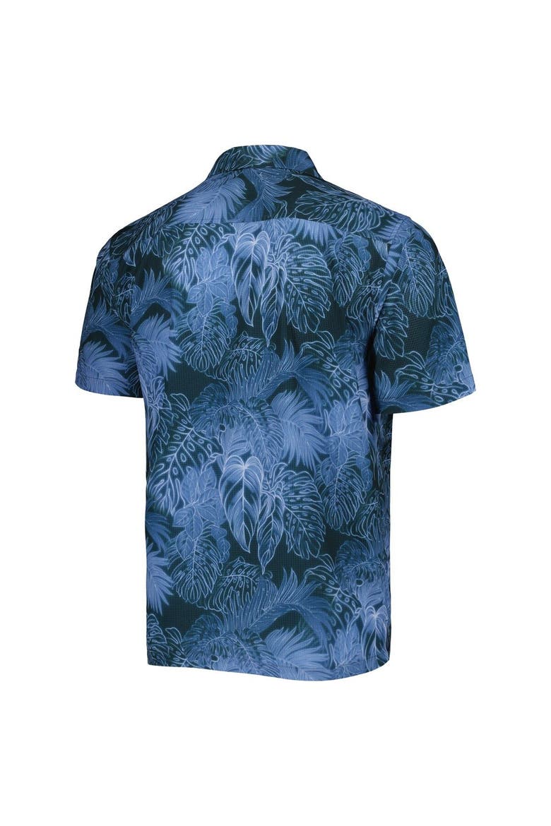 Men's Tommy Bahama Blue Houston Astros Bahama Coast Luminescent Fronds IslandZone Button-Up Camp Shirt, Alternate, color, Blue