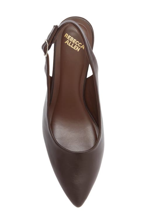 Rebecca Allen Arrow Slingback Pump In Brown