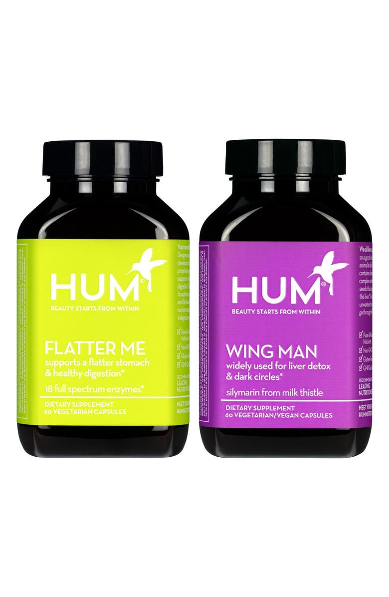 Hum Nutrition Wing Man + Flatter Me Dietary Supplement Set, Main, color,