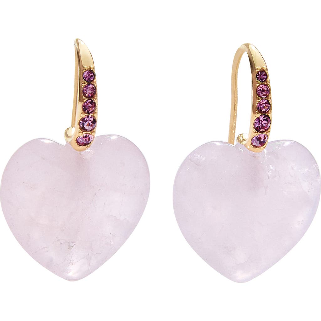 Baublebar Harper Heart Drop Earrings In Blush