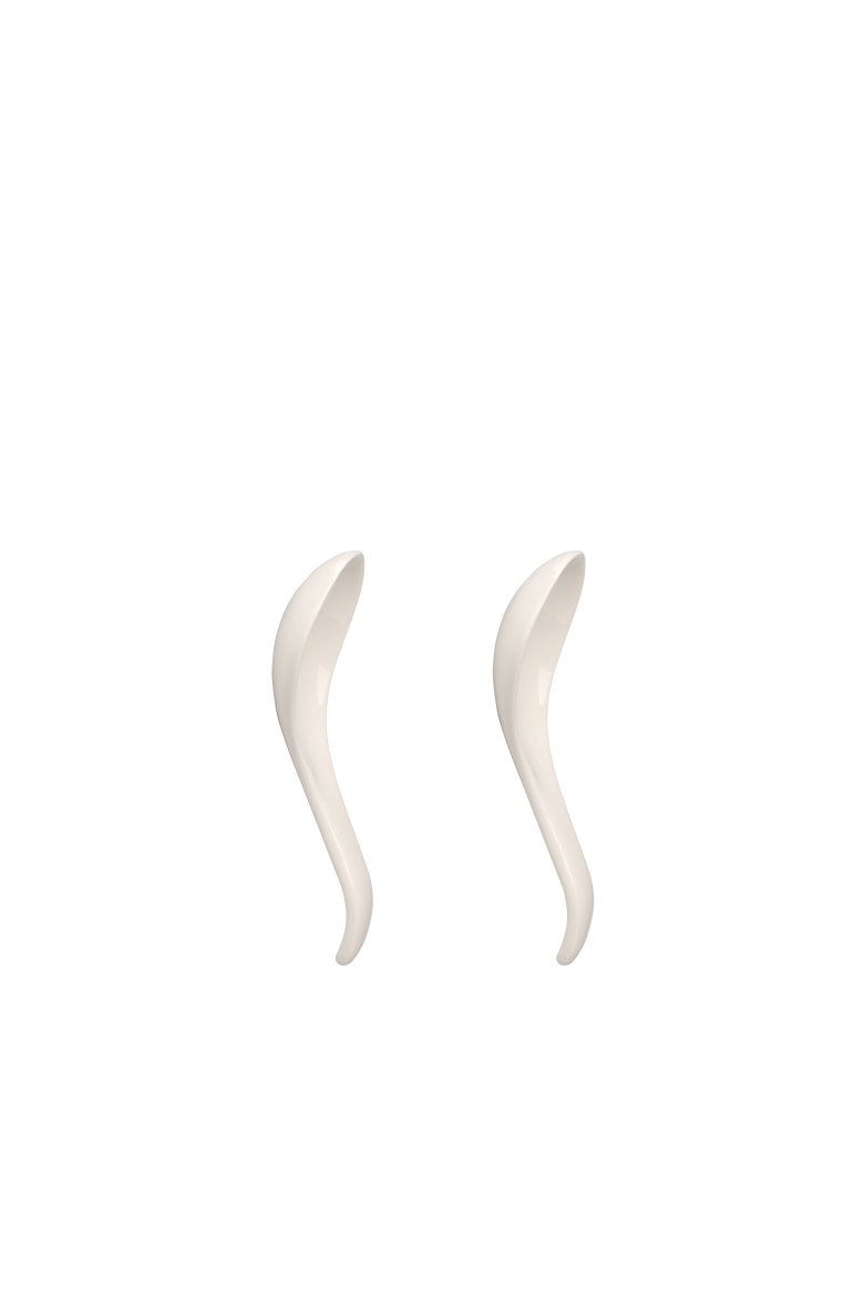 Soup Passion Asia Spoon Pair, Main, color, White
