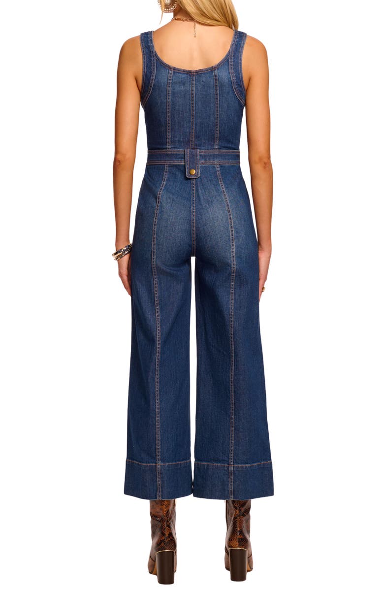 Ramy Brook Janet Cotton Blend Denim Jumpsuit, Alternate, color, Medium Wash