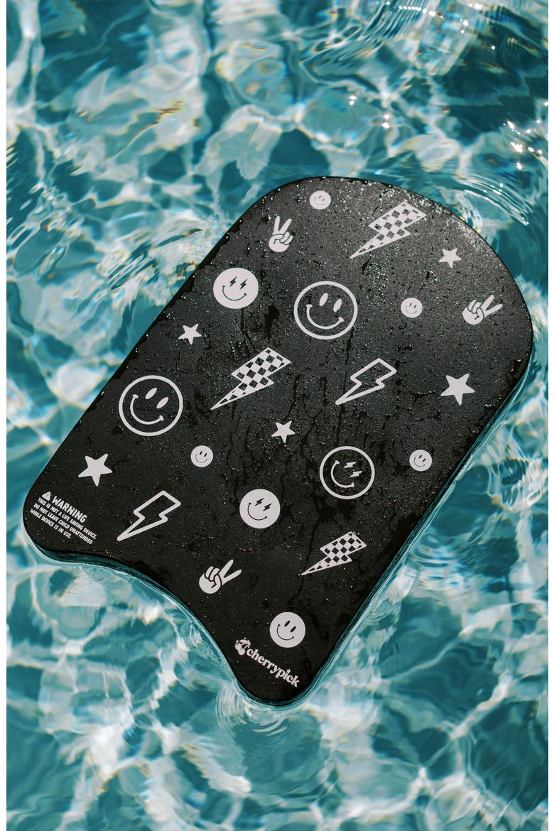 Little Swimmer Swim Flutter Kickboard, Alternate, color, Monochrome Smiley