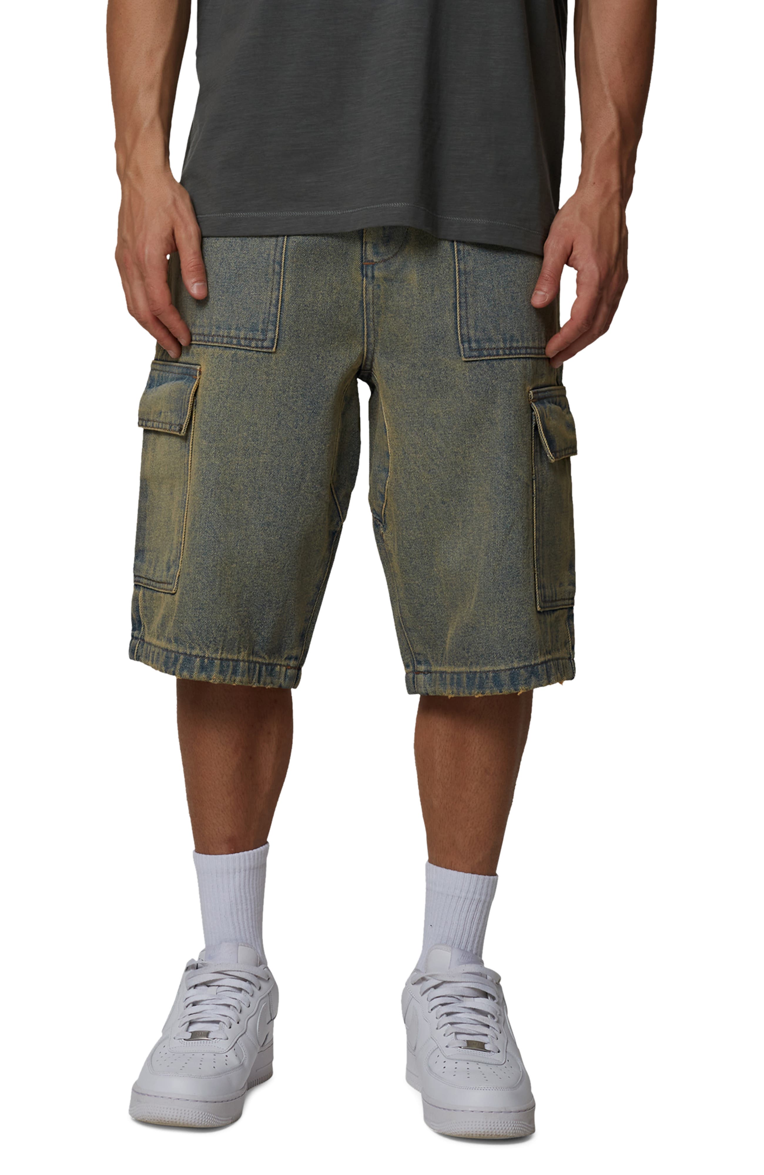 Cargo Denim Shorts - image 3