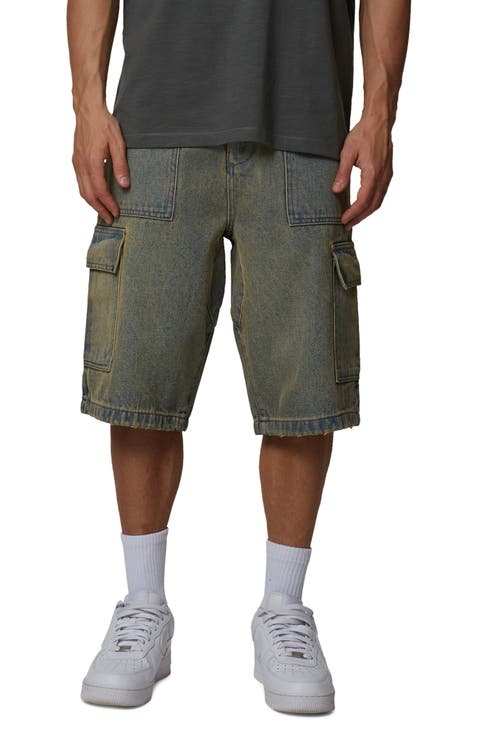 Cargo Denim Shorts
