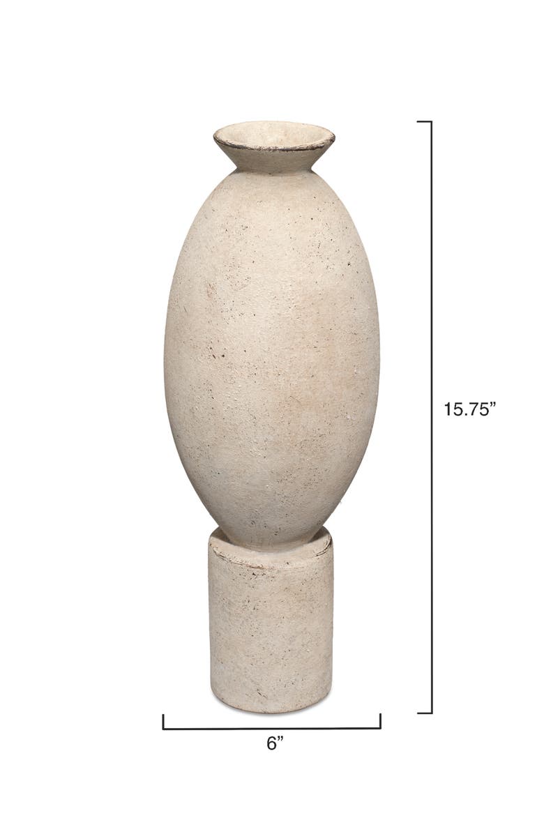 JAMIE YOUNG Elavated Ceramic Decorative Vase, Off White, Alternate, color, Cream