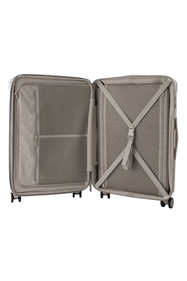 Nostos Glossy Medium Spinner Suitcase, Alternate, color, PEBBLE