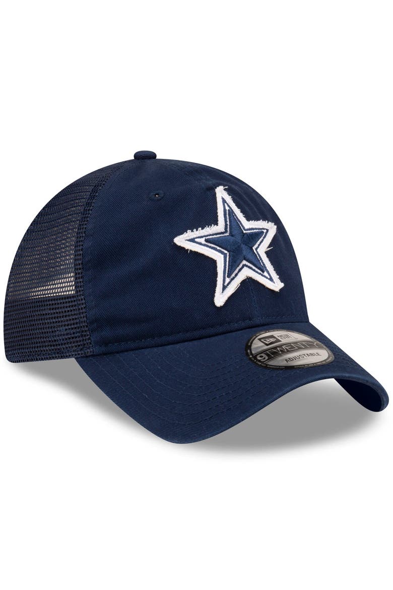 Men's New Era Navy Dallas Cowboys Game Day 9TWENTY Adjustable Trucker Hat, Alternate, color, Navy