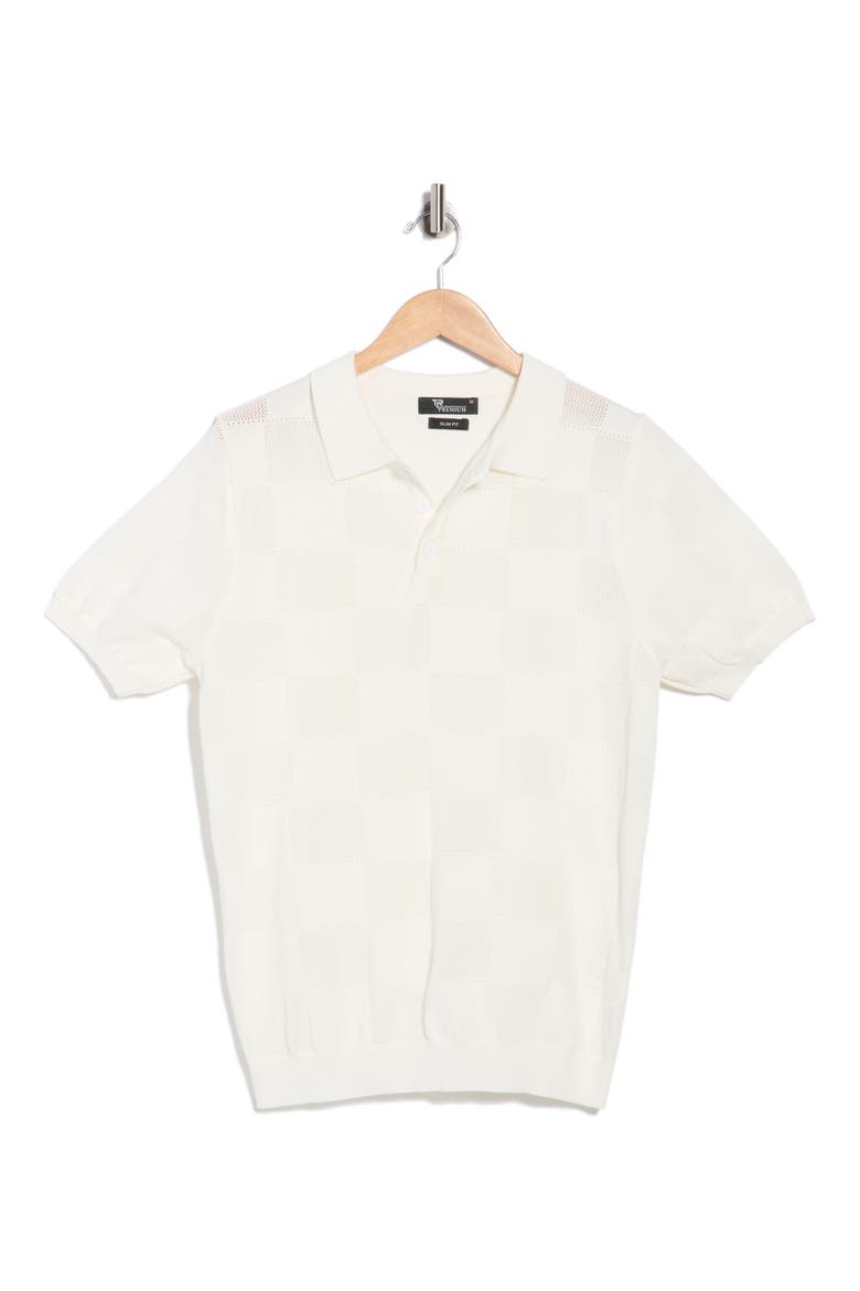 Slim Fit Polo Sweater, Alternate, color, CREAM