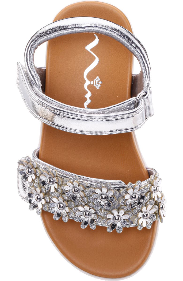 Nina Kids' Neriah Sandal, Alternate, color, Silver Metallic Silver Glitter