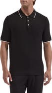 Bugatchi Basket Stitch Cotton Blend Polo Sweater