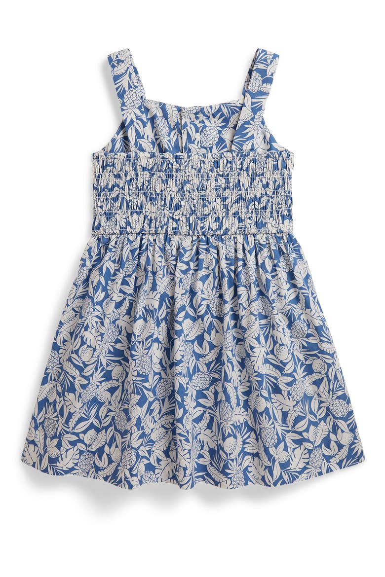 Kids' Cotton Poplin Sundress, Alternate, color, BLUE PINEAPPLE BREEZE PRINT