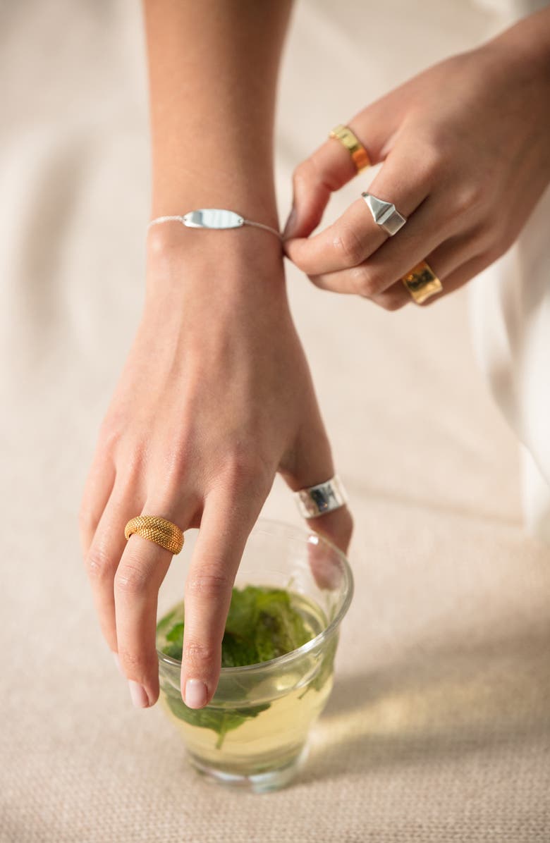 Monica Vinader Heirloom Woven Crisscross Ring, Alternate, color, Yellow Gold