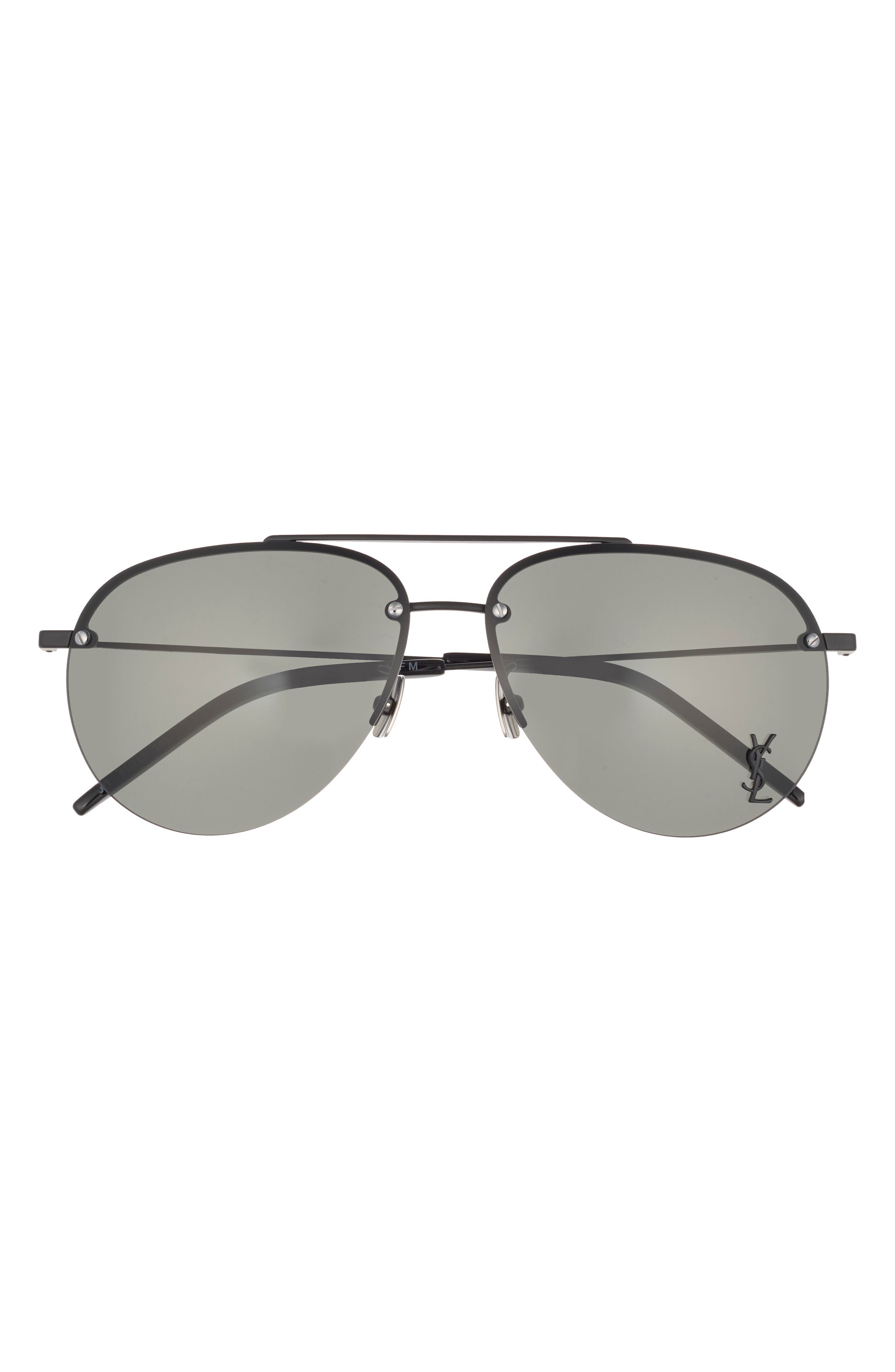 Saint Laurent 61mm Aviator Sunglasses