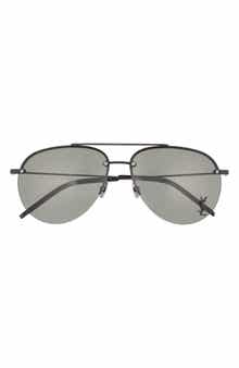 Saint Laurent 61mm Aviator Sunglasses
