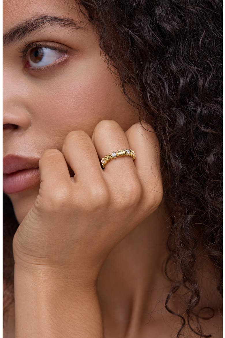 Cleo Stackable Diamond Band Ring, Alternate, color, 18K YELLOW GOLD