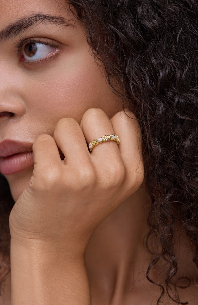 Bony Levy Cleo Stackable Diamond Band Ring, Alternate, color, 18K Yellow Gold