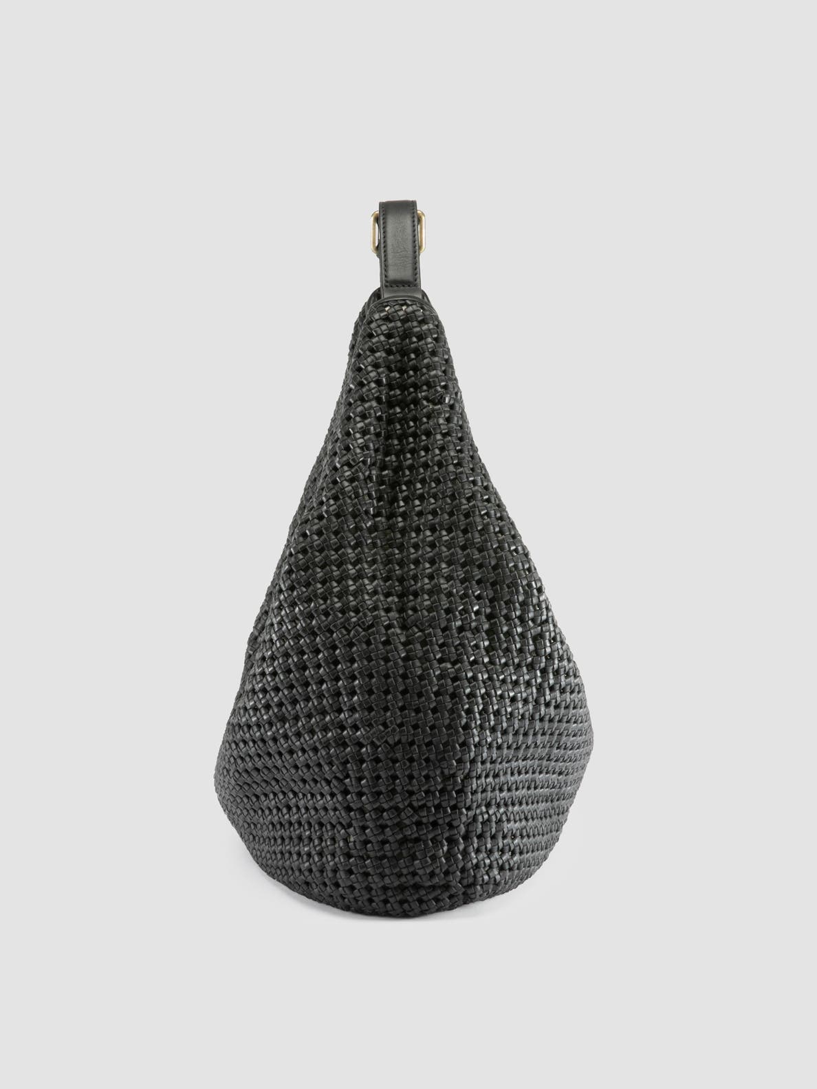 Officine Creative Vicky 002 Hand-Woven Shoulder Bag, Alternate, color, Black
