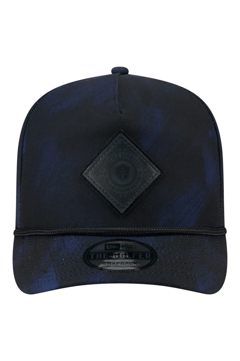 Men's New Era  Black Seattle Sounders FC Golfer Snapback Hat, Alternate, color, Black