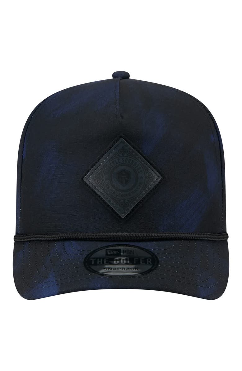 New Era Men's New Era Black Seattle Sounders FC Golfer Snapback Hat, Alternate, color, Black