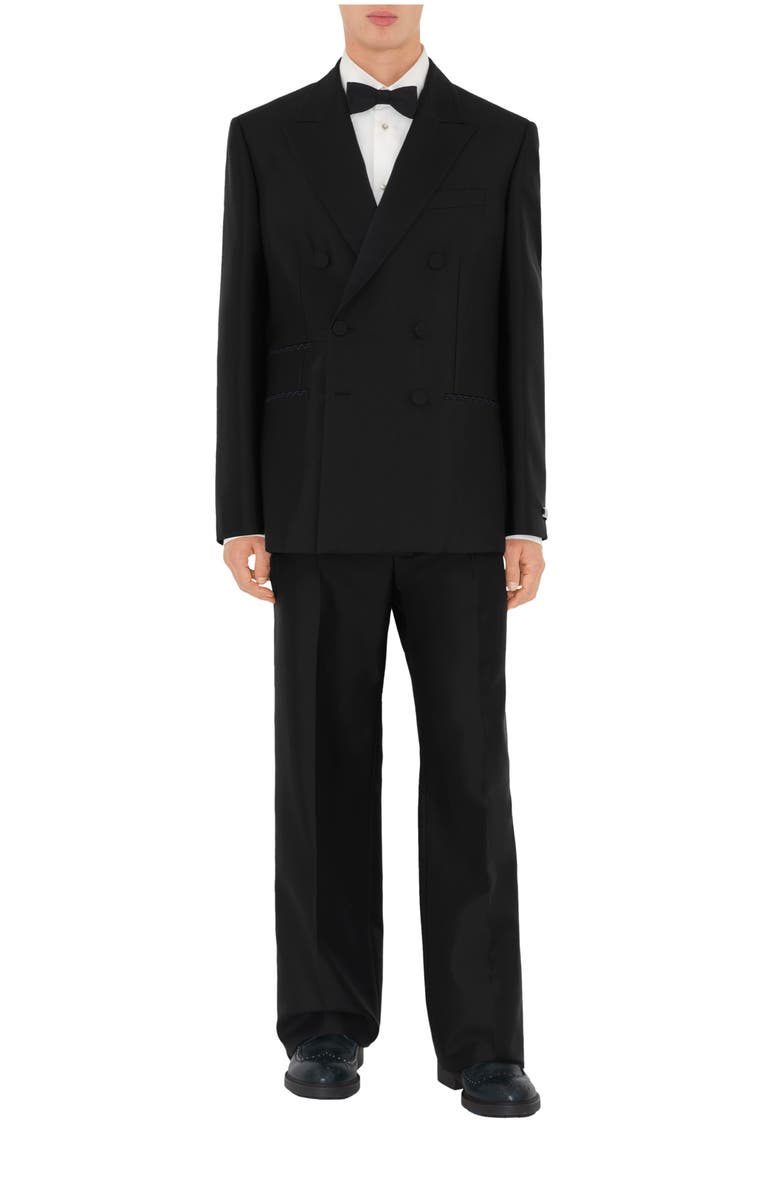 Burberry Silk Bow Tie, Main, color, Black